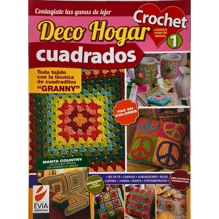 Revista Deco Hogar Crochet Cuadrados 1 Grannys