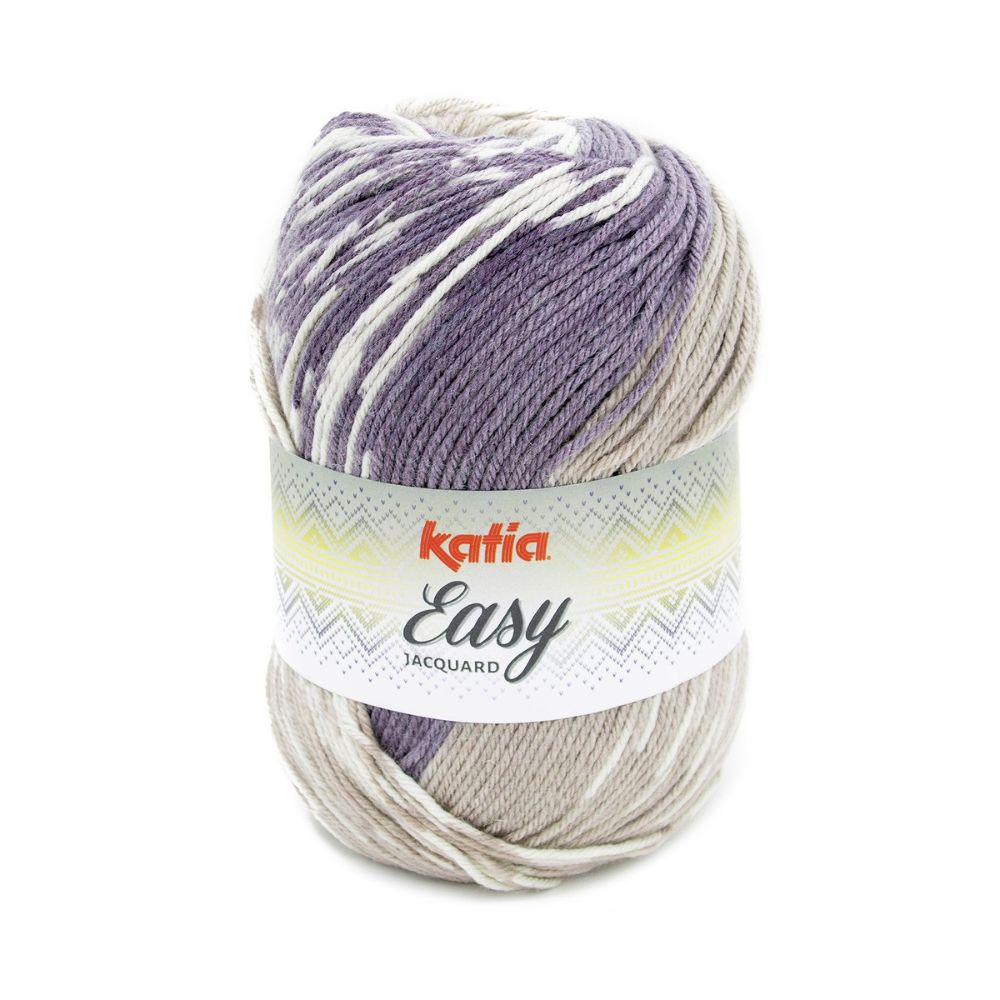 Katia Easy Jacquard, hilo de lana, 250 g 400 m, lana de peso aran  estampada, hilo estampado, hilo fácil de tejer, hilo efecto jacquard -   México